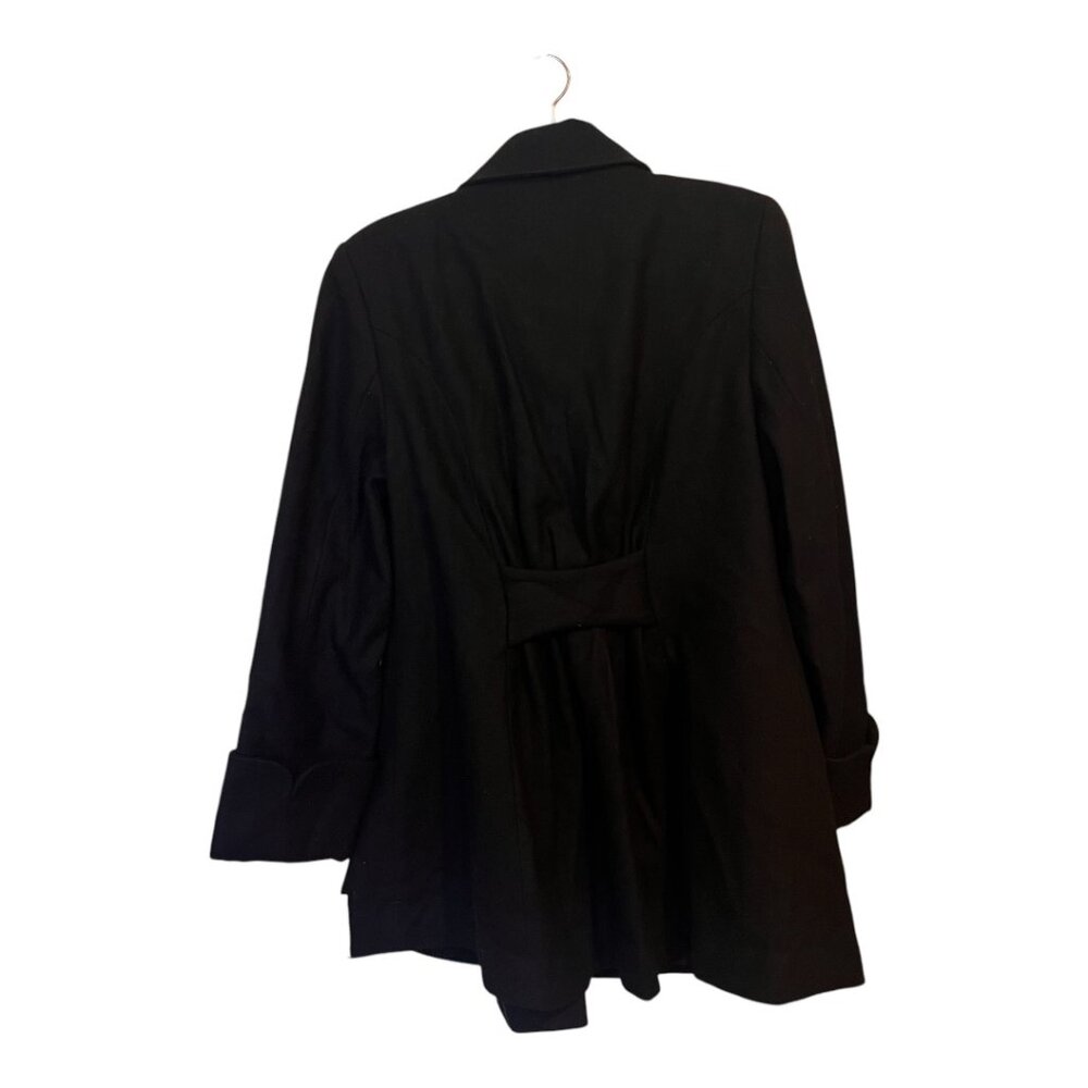 Newport News Black Wool Peacoat Size 10 - Picture 2 of 6